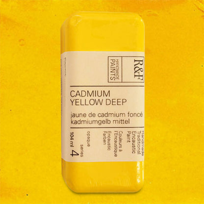 R&F Encaustic Paint - Cadmium Yellow Deep, 104 ml