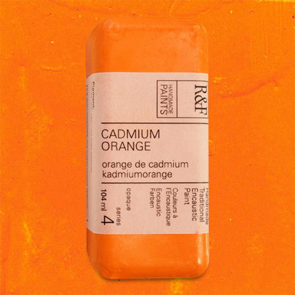 R&F Encaustic Paint - Cadmium Orange, 104 ml