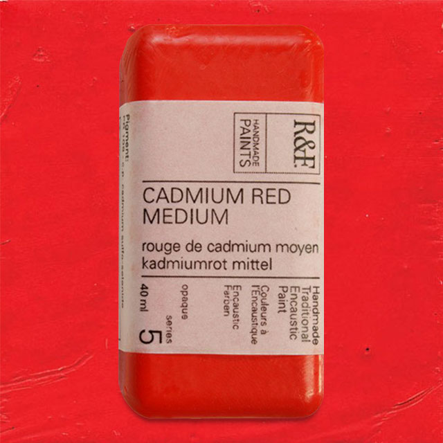 R&F Encaustic Paint - Cadmium Red Medium, 40 ml