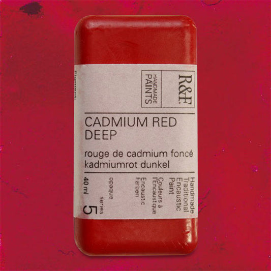 R&F Encaustic Paint - Cadmium Red Deep, 40 ml