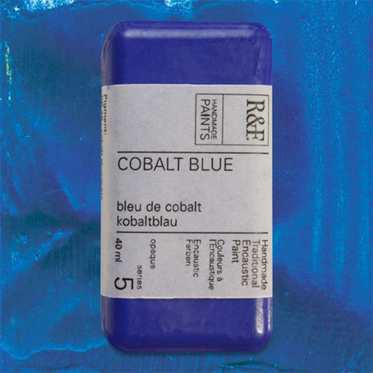 R&F Encaustic Paint - Cobalt Blue, 40 ml