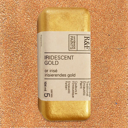 R&F Encaustic Paint - Iridescent Gold, 104 ml