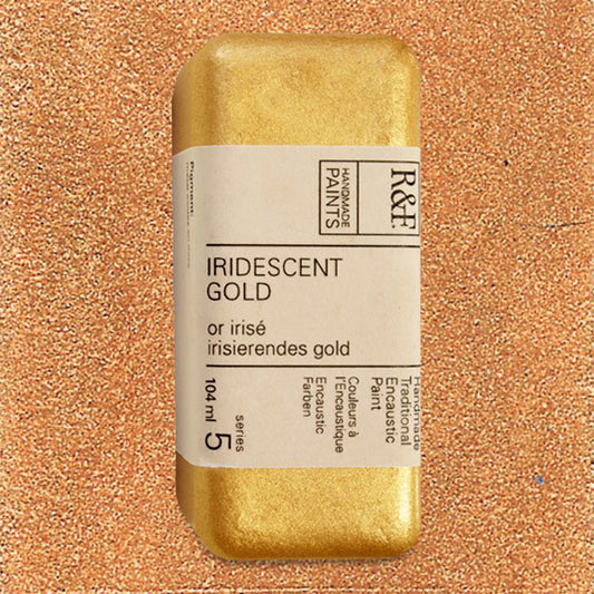 R&F Encaustic Paint - Iridescent Gold, 104 ml