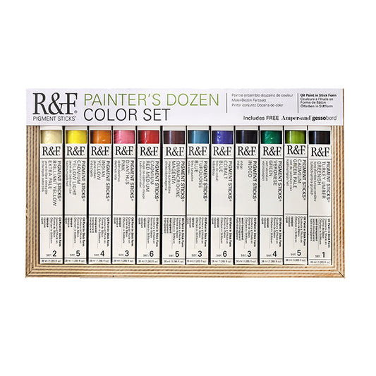 R&F Pigment Sticks - Painter's Dozen 12 Color Set