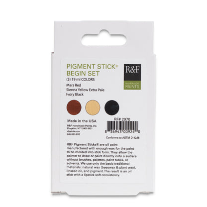 R&F Pigment Sticks - Beginner 3 Color Set