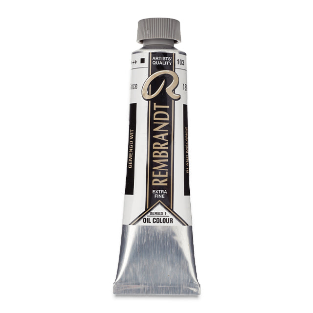 Rembrandt Artists' Oil Color, Mixed White, 40 ml.