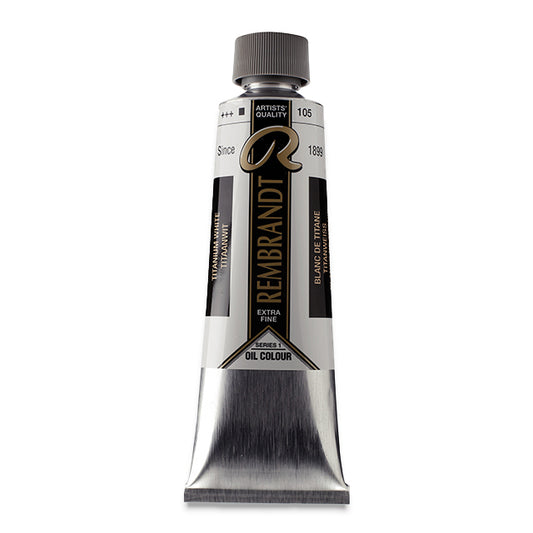 Rembrandt Artists' Oil Color, Titanium White, 150 ml.