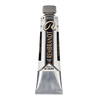 Rembrandt Artists' Oil Color, Zinc White Linseed, 40 ml.