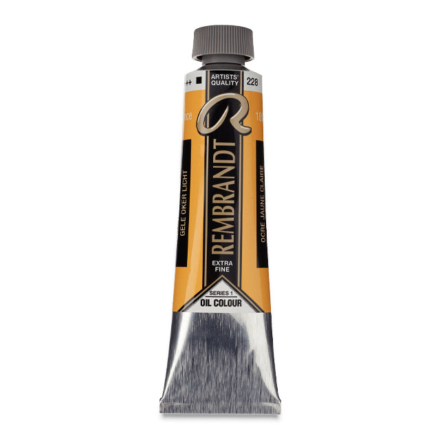 Rembrandt Artists' Oil Color, Yellow Ochre Light, 40 ml.