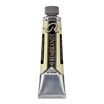 Rembrandt Artists' Oil Color, Nickel Titanium Yellow Light, 40 ml.