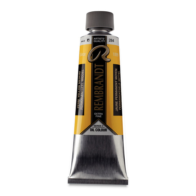 Rembrandt Artists' Oil Color, Permanent Yellow Medium, 150 ml.