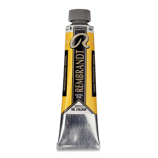 Rembrandt Artists' Oil Color, Permanent Yellow Medium, 40 ml.