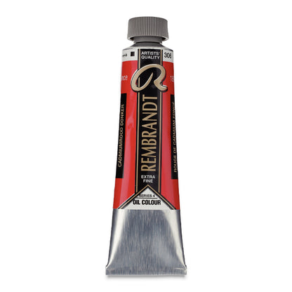 Rembrandt Artists' Oil Color, Cadmium Red Deep, 40 ml.