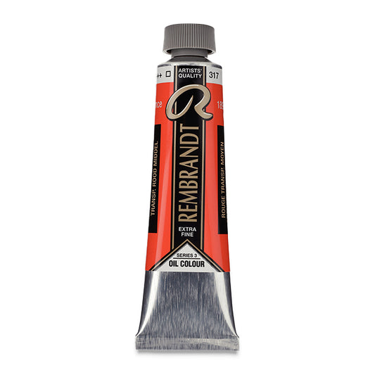 Rembrandt Artists' Oil Color, Transparent Red Medium, 40 ml.