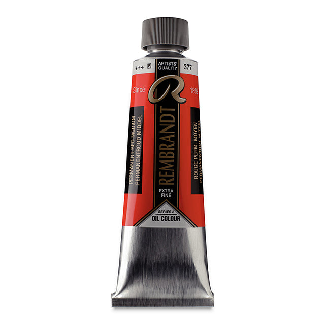 Rembrandt Artists' Oil Color, Permanent Red Medium, 150 ml.