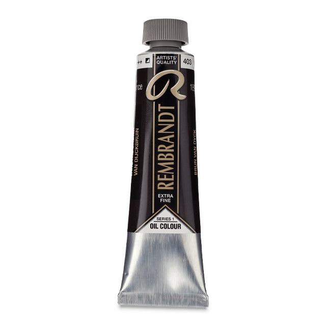 Rembrandt Artists' Oil Color, Van Dyke Brown, 40 ml.