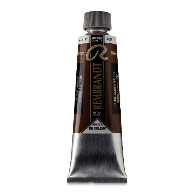 Rembrandt Artists' Oil Color, Burnt Umber, 150 ml.