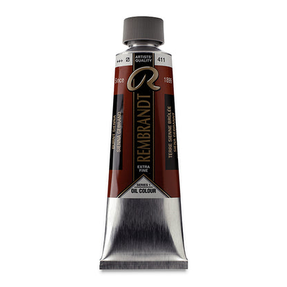 Rembrandt Artists' Oil Color, Burnt Sienna, 150 ml.