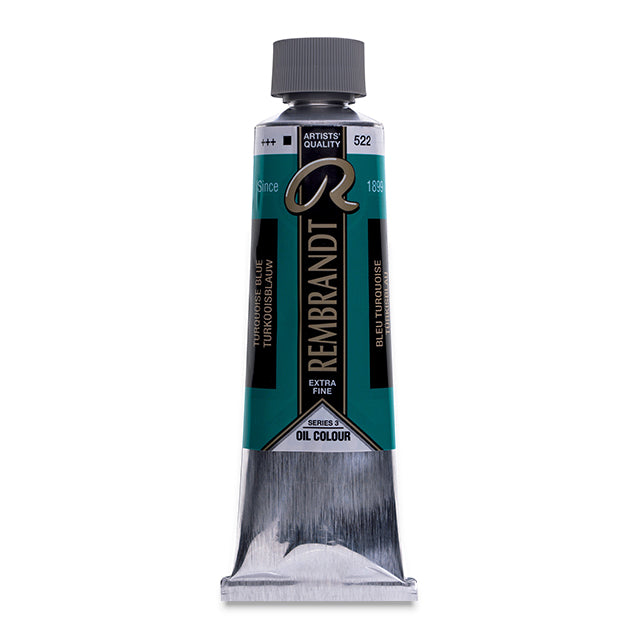 Rembrandt Artists' Oil Color, Turquoise Blue, 150 ml.