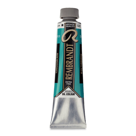 Rembrandt Artists' Oil Color, Turquoise Blue, 40 ml.