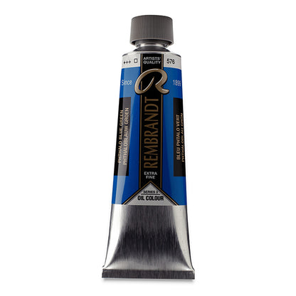 Rembrandt Artists' Oil Color, Phthalo Blue Green, 150 ml.