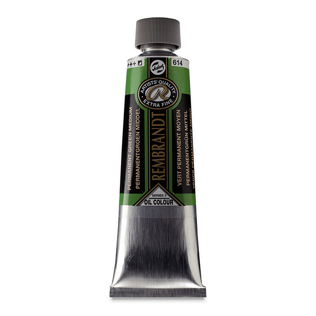 Rembrandt Artists' Oil Color, Permanent Green Medium, 150 ml.