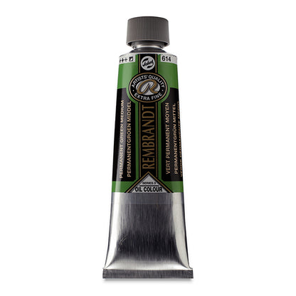 Rembrandt Artists' Oil Color, Permanent Green Medium, 150 ml.