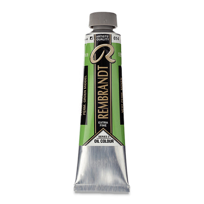 Rembrandt Artists' Oil Color, Permanent Green Medium, 40 ml.