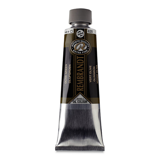 Rembrandt Artists' Oil Color, Olive Green, 150 ml.