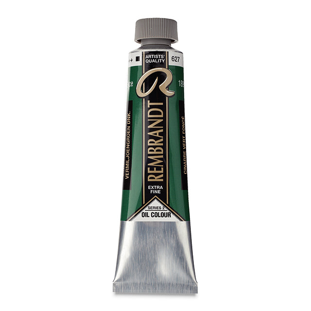 Rembrandt Artists' Oil Color, Cinnabar Green Deep, 40 ml.