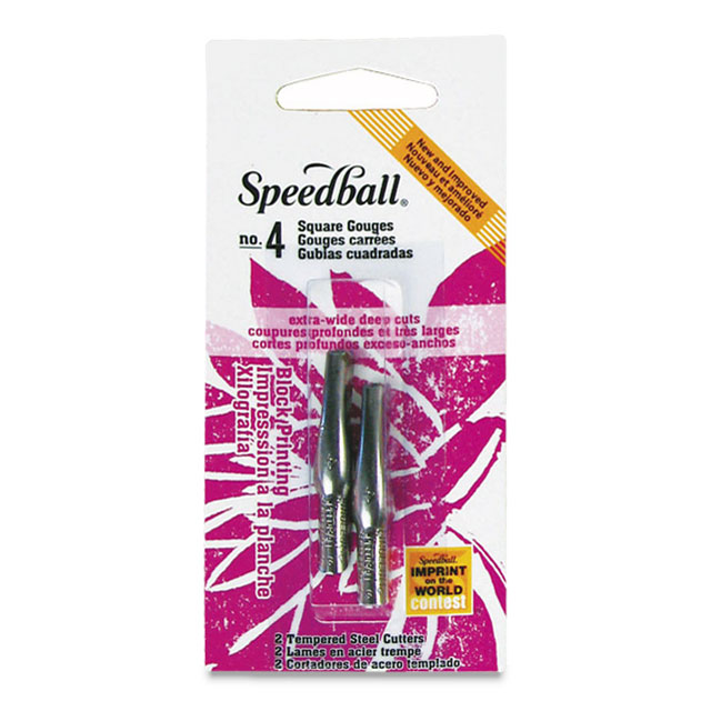 Speedball Linoleum Cutter - No. 4 Square Gouge, 2 Pack