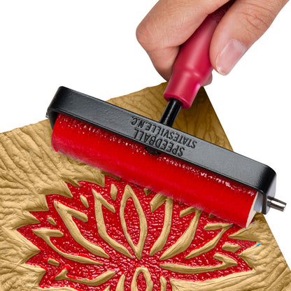 Soft Rubber Brayer In Use