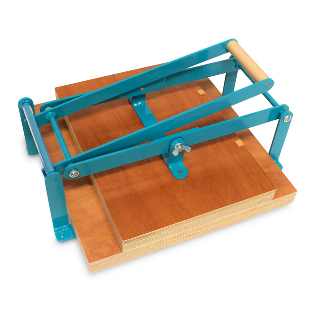 Hand Lino Press - A3 Wide Base, 11-3/4" x 16-1/2", Turquoise