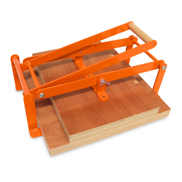 Hand Lino Press - A3 Wide Base, 11-3/4" x 16-1/2", Mandarin Orange