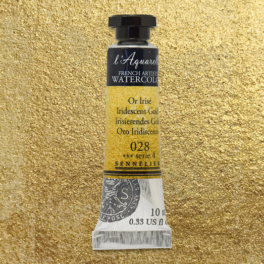 Sennelier French Artists' Watercolor - Iridescent Gold, 10 ml