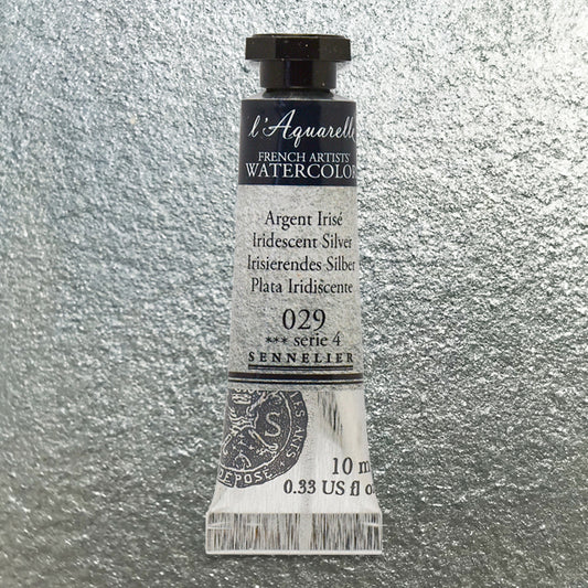 Sennelier French Artists' Watercolor - Iridescent Silver, 10 ml