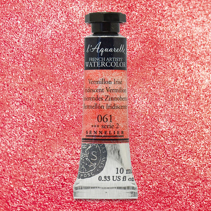 Sennelier French Artists' Watercolor - Iridescent Vermilion, 10 ml