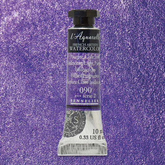 Sennelier French Artists' Watercolor - Iridescent Light Purple, 10 ml