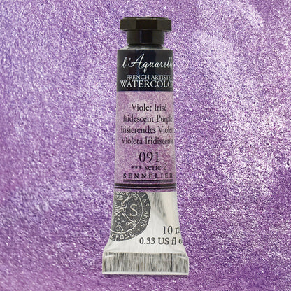 Sennelier French Artists' Watercolor - Iridescent Purple, 10 ml