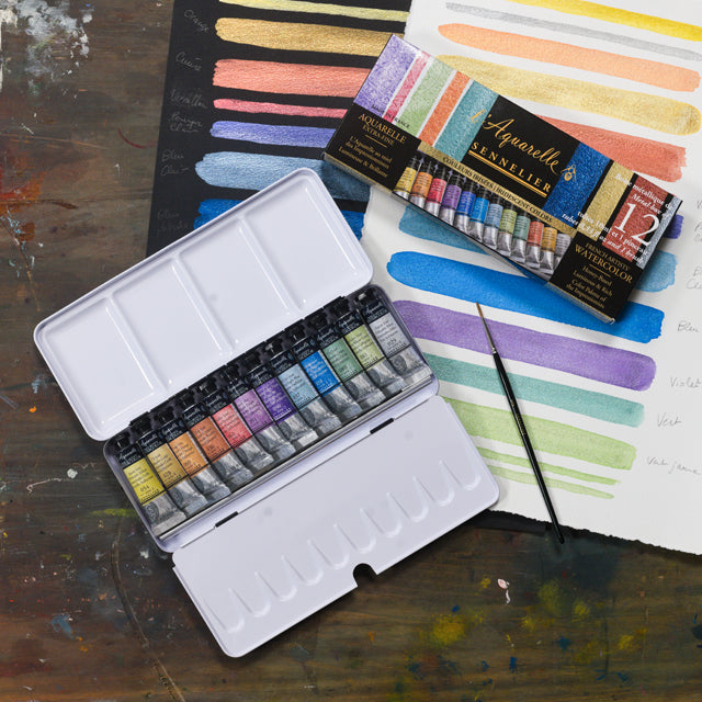 Artists' Watercolor Set, Iridescent Set of 12