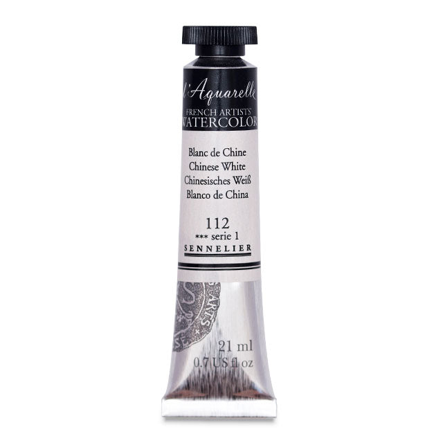 Sennelier French Artists' Watercolor, Chinese White, 21 ml.