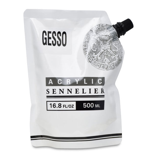 Abstract Acrylic Gesso, White, 500 ml.