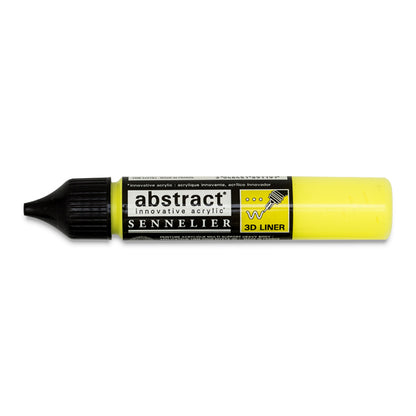 Sennelier Abstract 3D Liner - Fluorescent Yellow, 27 ml