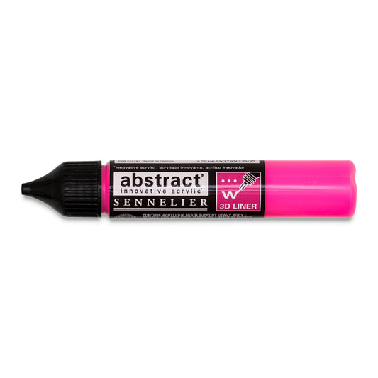 Sennelier Abstract 3D Liner - Fluorescent Pink, 27 ml