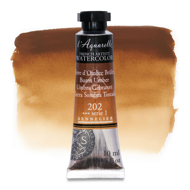 Artists' Watercolor, Burnt Umber, 10 ml.