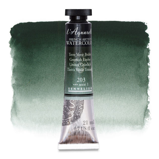 Artists' Watercolor, Greenish Umber, 21 ml.