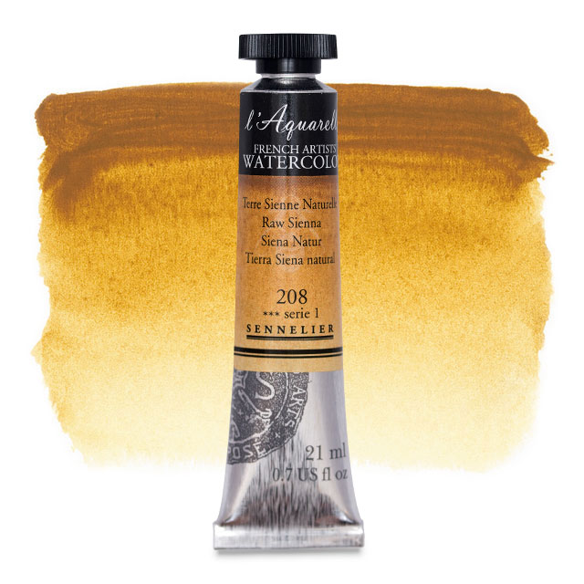 Artists' Watercolor, Raw Sienna, 21 ml.