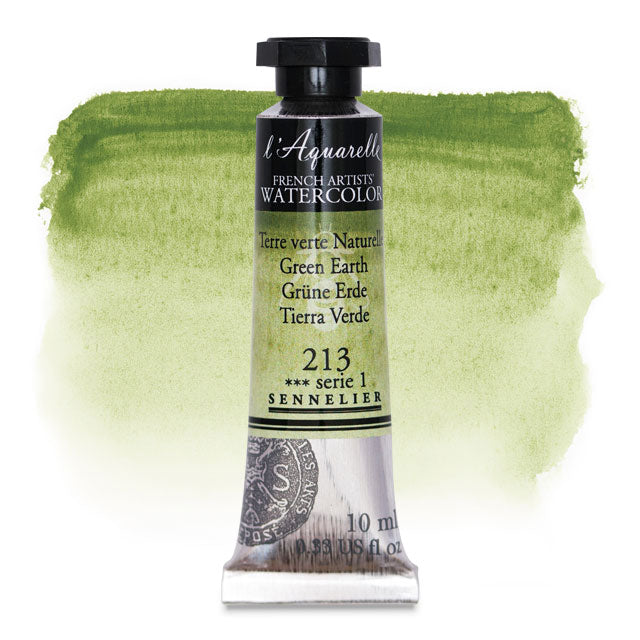 Artists' Watercolor, Green Earth, 10 ml.