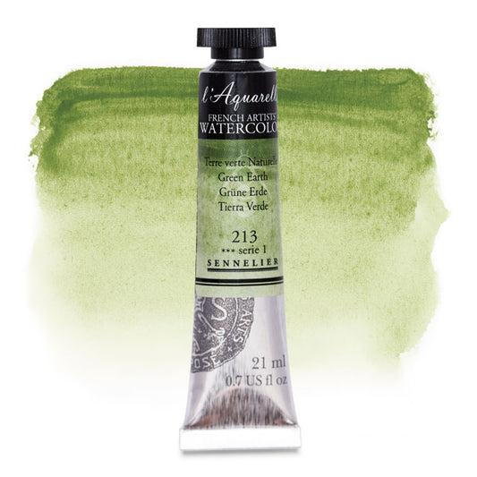 Artists' Watercolor, Green Earth, 21 ml.