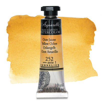 Artists' Watercolor, Yellow Ochre, 10 ml.